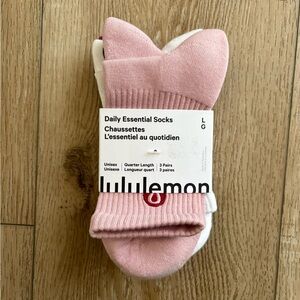 lululemon athletica set of 3 Daily Essential Socks